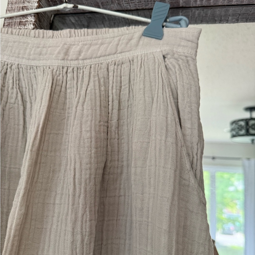 It Is Well LA small cotton gauze light grey skirt - like new - Picture 5 of 7